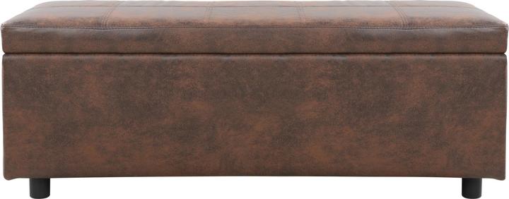 Actual product image Corium Sitztruhe Bukit 118x37x43 cm Kunstleder Braun (118 cm)