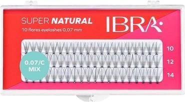 Actual product image Ibra Tufts Of False Eyelashes 10 D-0.07Mm C Mix (Artificial eyelashes)