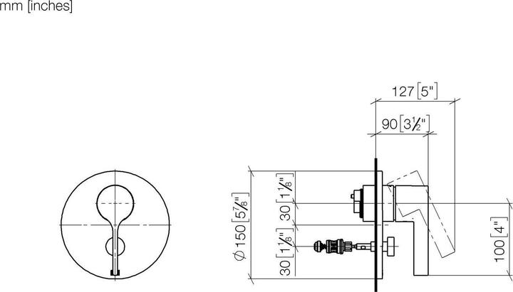 Produktbild Dornbracht VAIA UP-Einhandbatterie mit Umstellung, 36120809-99