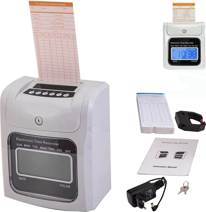 Cdzhltg Elektronische Stempeluhr 960SB mit Zubehör-Set