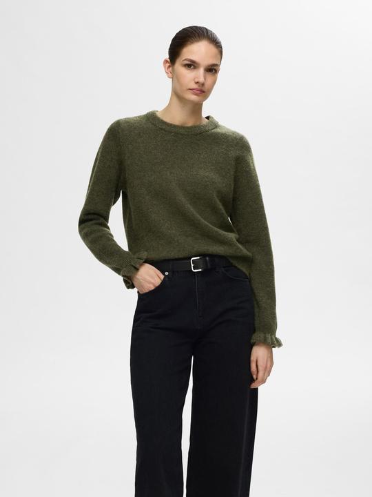 Produktbild Selected Femme Rüschenärmel Strickpullover (XL)