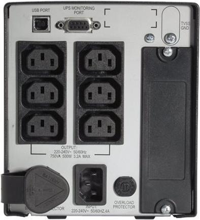 Immagine prodotto APC SMART UPS 750VA 230V USB (750 VA, 500 W, Interattivo linea UPS)