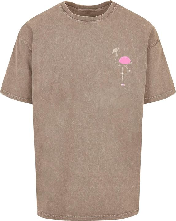 Produktbild Merchcode Flamingo Acid Washed Heavy Oversized Tee - 116899 (S)