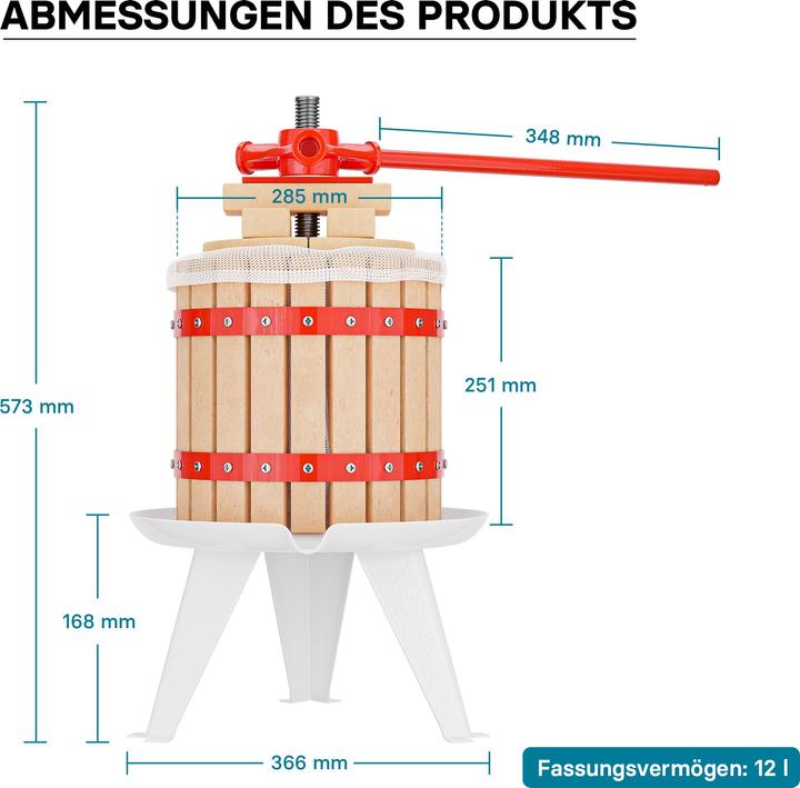 Actual product image Wiltec Fruit press
