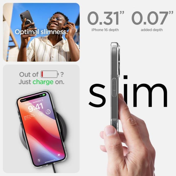 Image du produit Spigen Ultra Hybrid MAG iPhone 16 Plus Max 6,7" Magsafe biały/white ACS08075 (Apple iPhone 16 Plus)