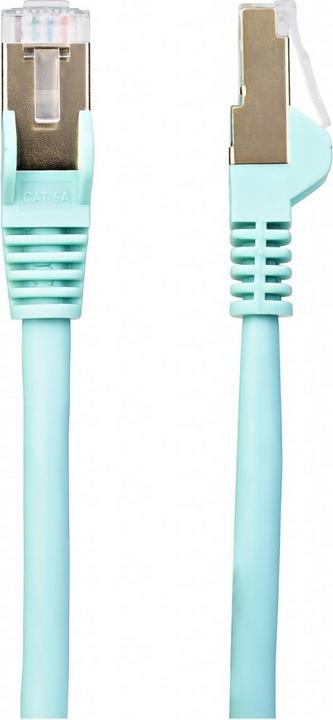 Image du produit StarTech Câble de brassage Cat6a 1m Aqua (U/FTP, CAT6a, 1 m)