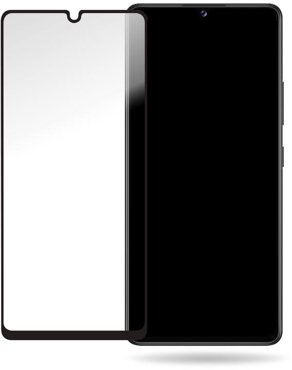 Actual product image Mobilize Black frame glass (1 Piece, Samsung Galaxy A42 5G)