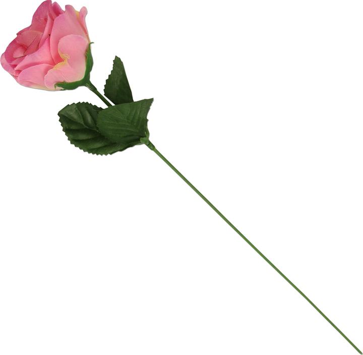 Produktbild trendmarkt24 Seidenblumen Rose rosa 3 Stück ca. 35 cm x 5 cm Ø Kunstblumen Kunstrosen Dekoblumen