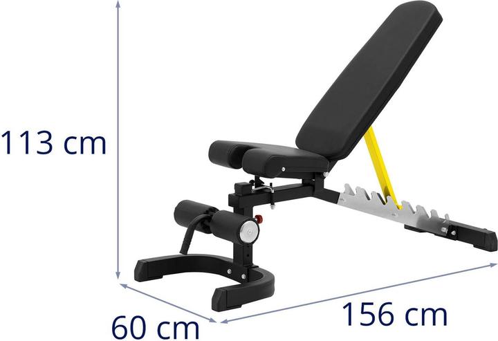 Produktbild Gymrex Schrägbank Fitnessbank Trainingsbank bis 150 kg einstellbar 80 - 180° Neigung
