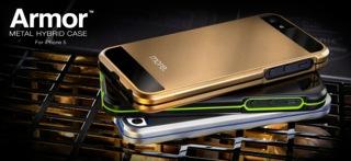 Immagine prodotto More-Thing Di più. Custodia Armor Metal Hybrid per iPhone 5 - alluminio/blu (Apple iPhone 5, Apple iPhone 5s)
