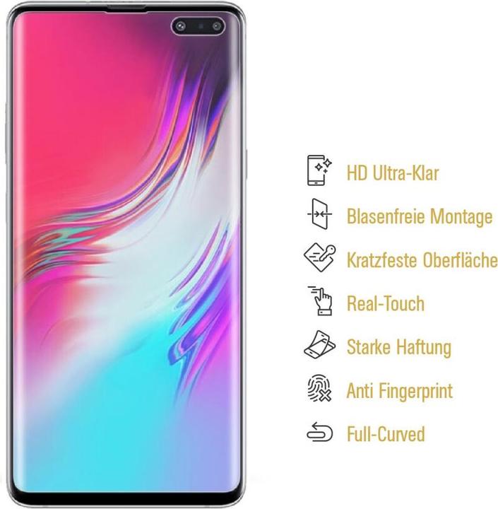 Produktbild Protectorking 2x Panzerfolie Anti-Shock HD Klar (2 Stück, Samsung Galaxy S10 5G)