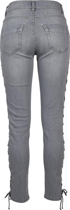 Actual product image Urban Classics Ladies Denim Lace Up Skinny Pants (29)