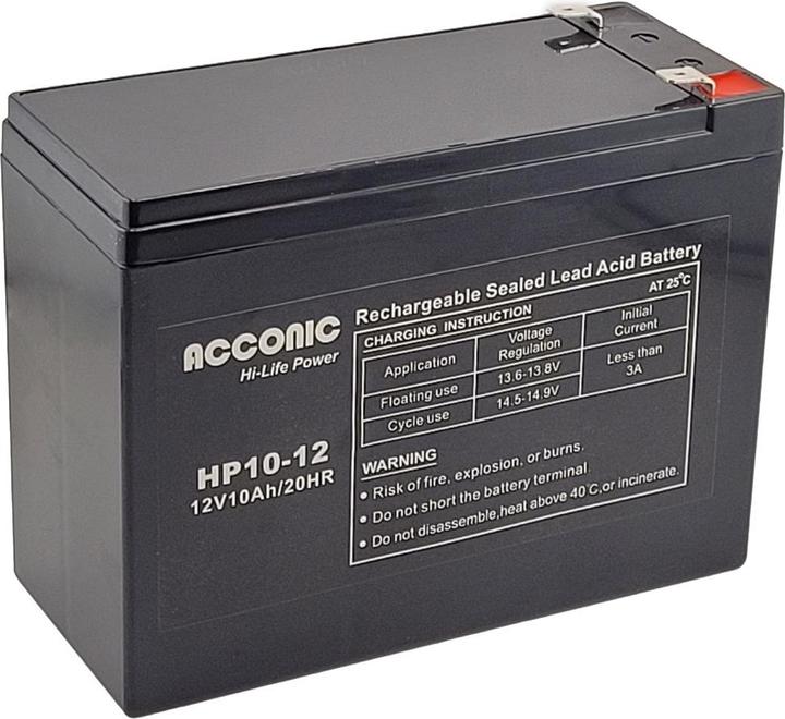 Acconic HP10-12 Hi-Life Power AGM 12V 10Ah Bleiakku (12 V, 10 Ah)