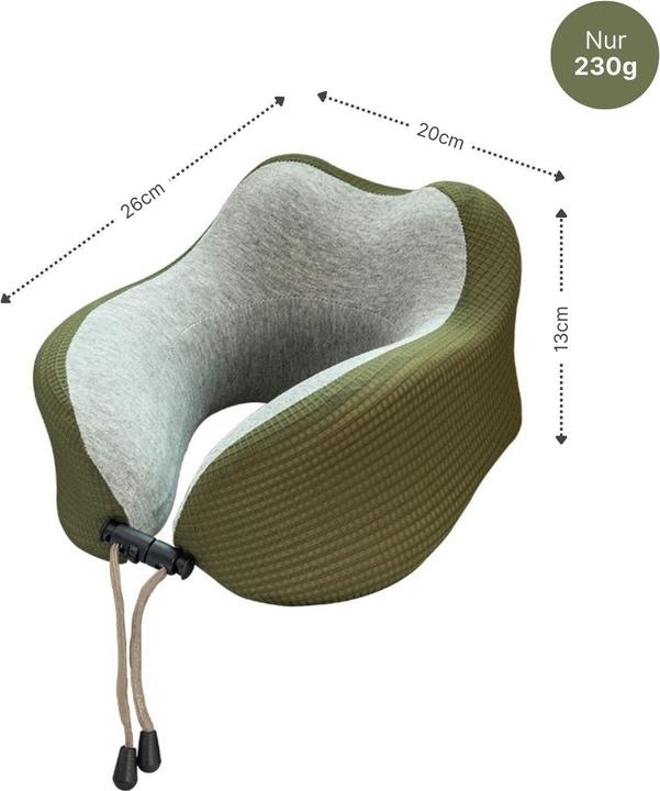 Produktbild Hermex Nackenkissen Reisekissen Flugzeug Nackenhörnchen Memory Foam (Kopf- & Nackenkissen)