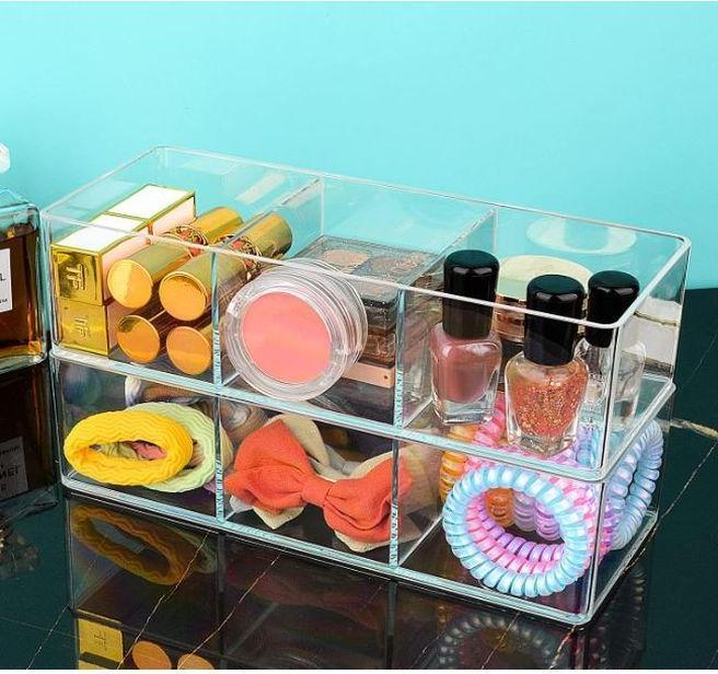 Immagine prodotto MU Style Organizzatore per il trucco in acrilico con 3 scomparti