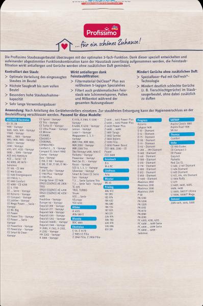 Produktbild dm Profissimo Staubsaugerbeutel PR 40 (4 x)