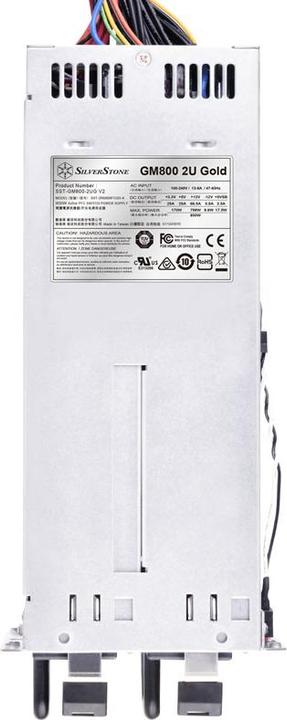 Actual product image Silverstone SST-GM800-2UG V2 redundant 2U power supply - 800 Watt (800 W)