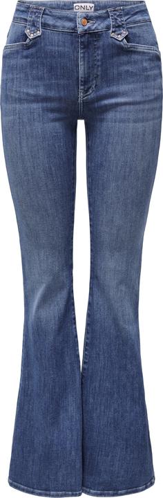 Only Ausgestellt Mittlere Taille Jeans Schlaghosen-Jeans (28)