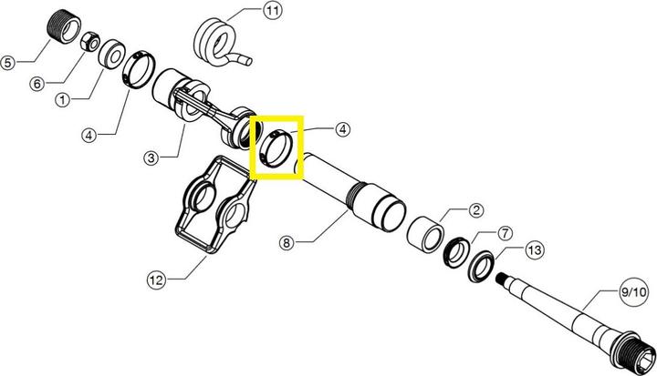 Produktbild Crankbrothers Pedal Color Ring Farbring, Eggbeater, Level 2+3+11, black