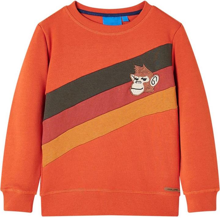 VidaXL Kinder-Sweatshirt Orange 104,Material: 92 % Baumwolle. 8 (104)