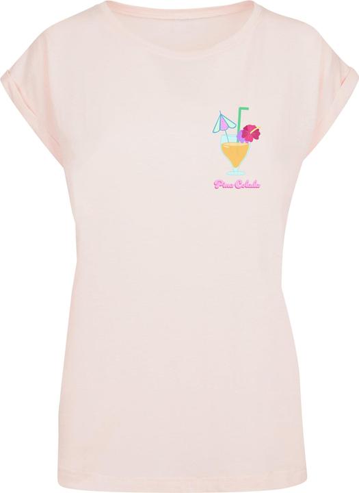 Actual product image Merchcode Ladies Pina Colada Extended Shoulder Tee - 113663 (S)