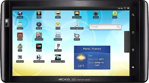 Produktbild Archos 101 Internet Tablet, 8 GB - 10.1 Zoll Display - WiFi (10.10", 8 GB, Schwarz)