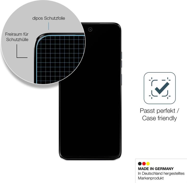 Actual product image Dipos Screen Protector Anti-Shock (2 Piece, Motorola Moto G34)