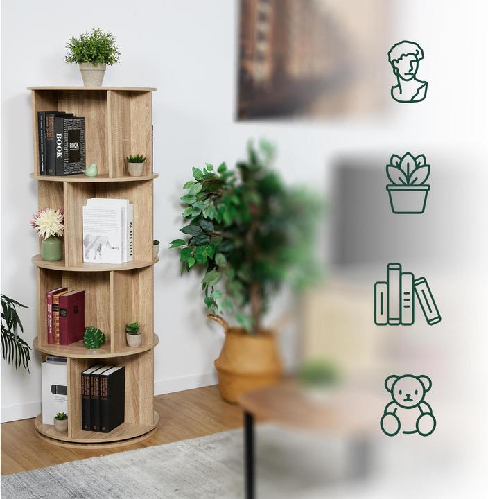 Image du produit Relaxdays Bücherregal (Ø 50 x 137 cm)