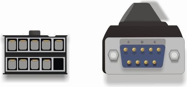 Actual product image Delock Seriel 1 Ports Serial RS-232 Bracket (0.25 m, VGA)