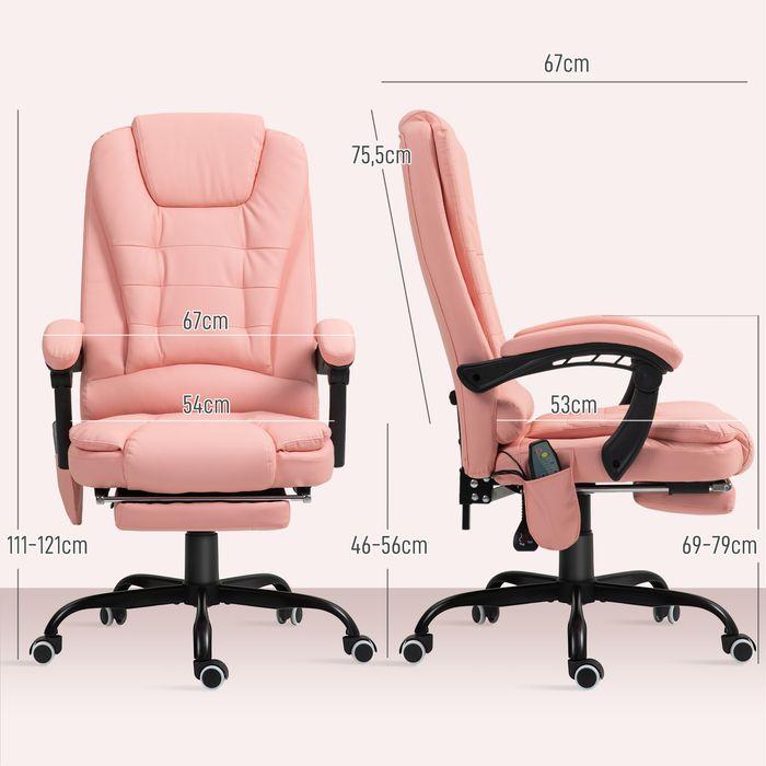Produktbild Swisshandel24 Bürostuhl mit 7 Punkt Massage, ergonomischer Gaming Sessel mit Liegefunktion
