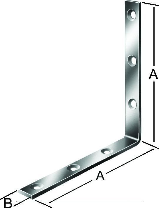 Actual product image Vormann Strong angle brackets galvanised 60 x 20 mm (Corner angles, 10 pcs.)
