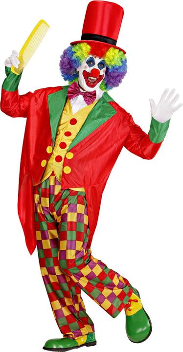Actual product image Widmann Super clown with tailcoat, waistcoat, bow tie, trousers, hat (S)