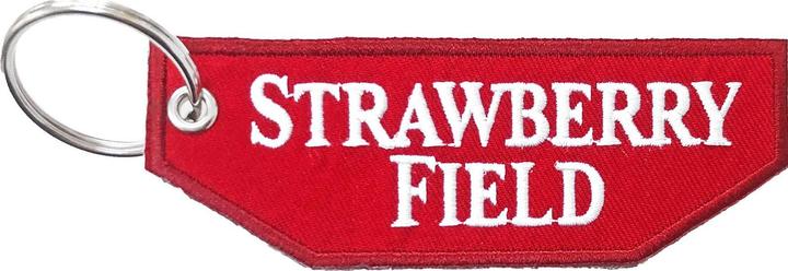 Actual product image Generic Strawberry Field Road Sign Keyring