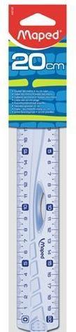 Actual product image Maped Flat ruler Geometric, 200 mm, plastic, with handle (200 mm)