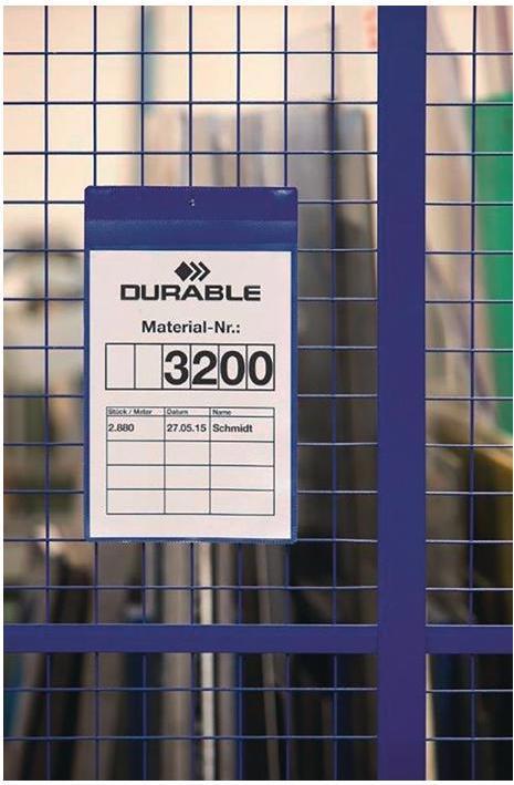 Produktbild Durable Kennzeichnungstaschen magnetisch Neodym (Hoch, 10 x)
