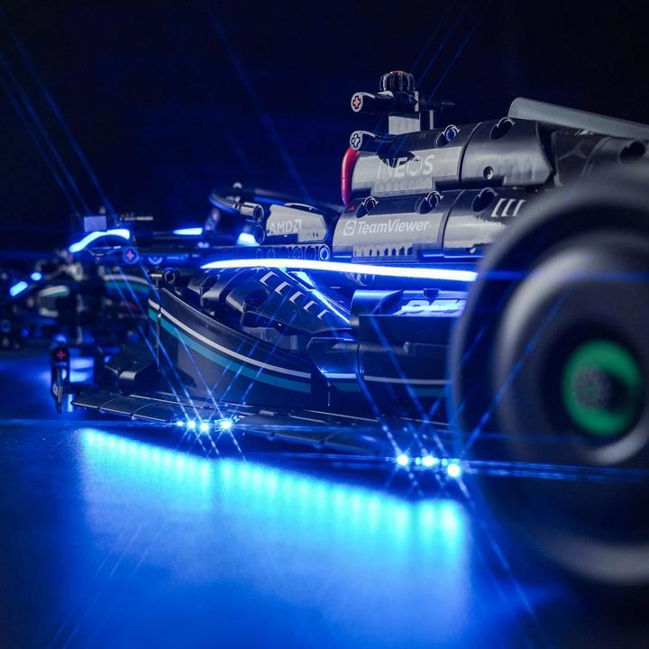 Actual product image BrickBling LED light set for LEGO Mercedes-AMG F1 W14 E Performance (42171) incl. remote control
