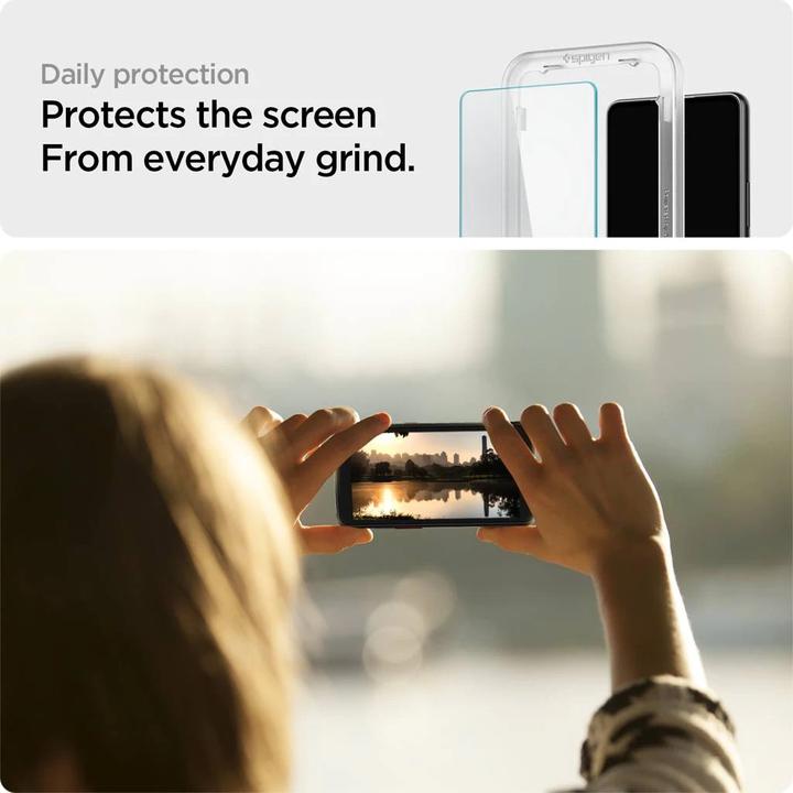 Actual product image Spigen ALM Glas tR(2P) (1 Piece, Samsung Galaxy A53 5G)