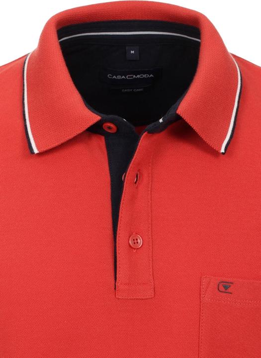 Immagine prodotto Casa Moda Polo Camicia Polo a maniche corte con taschino sul petto e strisce a contrasto (L)