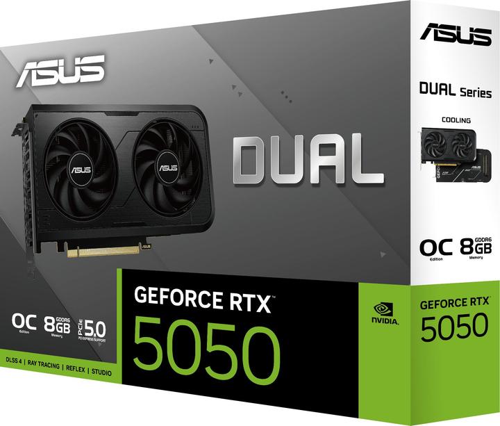 Produktbild ASUS Dual GeForce RTX 5050 OC Edition, 8192 MB GDDR6 (8 GB)