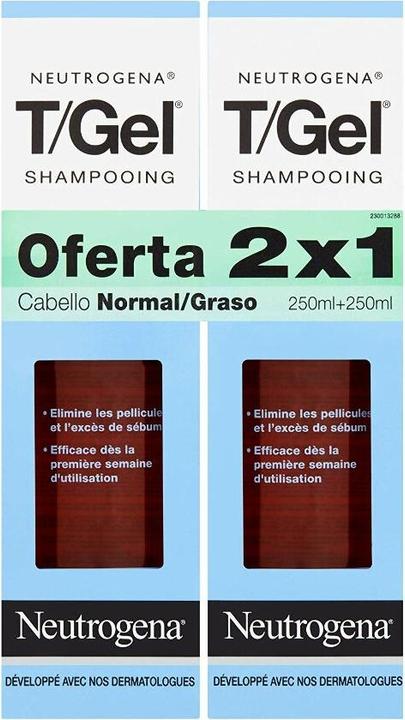 Immagine prodotto Neutrogena Gel Shampoo Forfora Grassa (2 x 250 ml) (500 ml, Shampoo liquido)