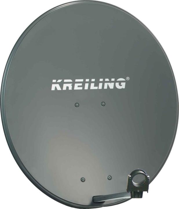 Kreiling KR AE 80 STYLE/ALU - 39.2 dBi - anthracite - aluminum - 80 cm (Flat antenna, 39.20 dB, UKW / MW / LW)