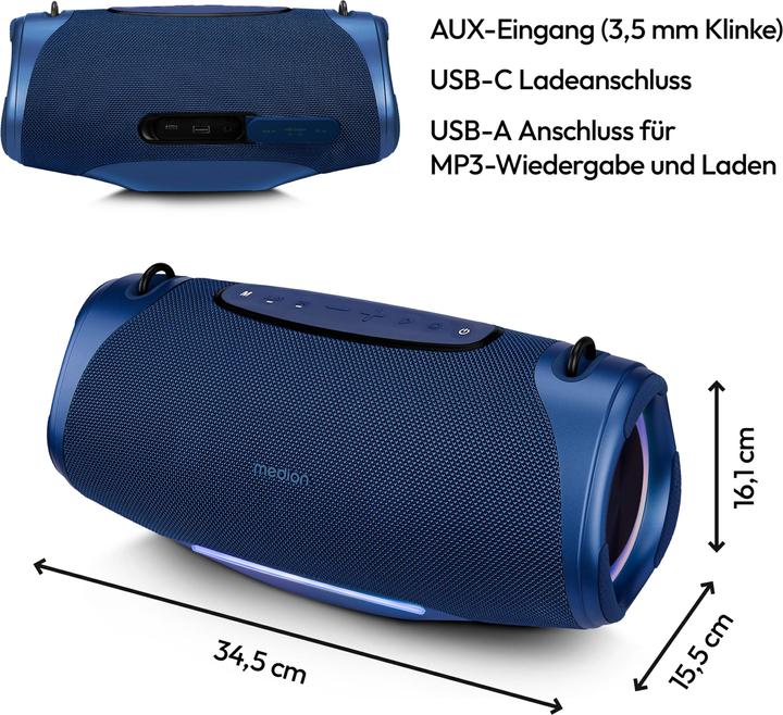 Productafbeelding Medion LIFE® P61762 Draagbare Bluetooth®-luidspreker (47 h)