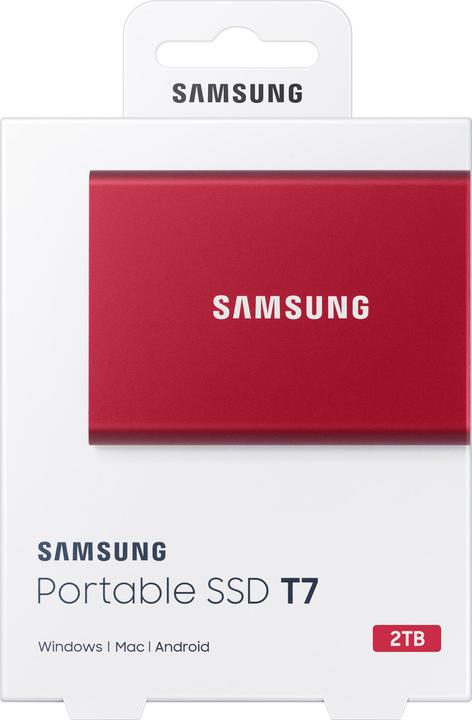 Produktbild Samsung Portable T7 Red (2000 GB)