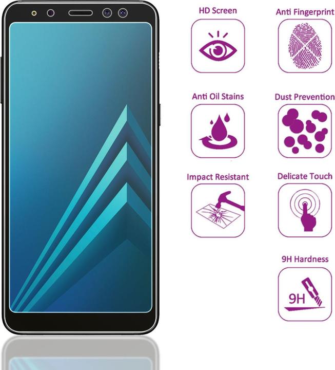 Produktbild Nalia (2-Pack) Schutzglas (2 Stück, Samsung Galaxy A8 (2018))