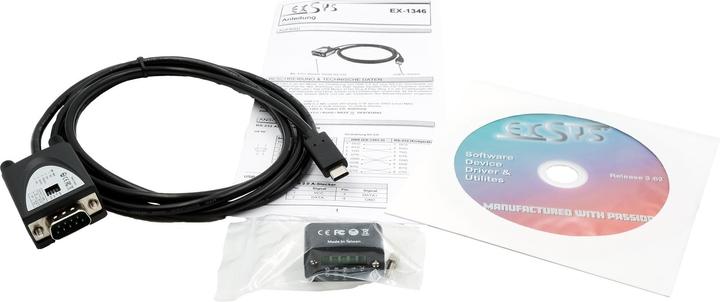 Produktbild Exsys GmbH USB 2.0 C-Stecker zu Seriell RS-422/485 Kabel, Surge Protection (FTDI Chip) (1.80 m)