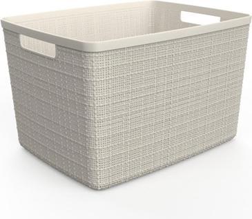 Productafbeelding Curver Mand Jute 100% Plastic Gerecycled Rechthoekig, Wit Rood, L: 20 l (20 l)