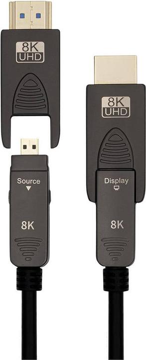 Immagine prodotto Transmedia Cavo HDMI in fibra ottica (HDMI 2.1, 8k@60Hz, eARC) (25 m, HDMI)