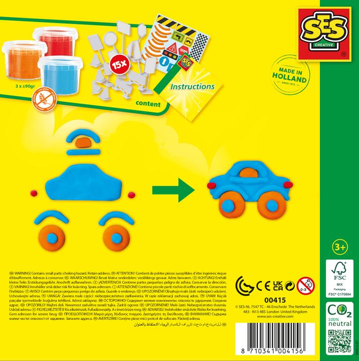 Actual product image Ses Creative Plasticine Set Road Traffic