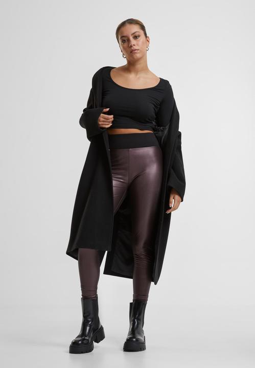 Actual product image Urban Classics Ladies Synthetic Leather High Waist Leggings (XL)