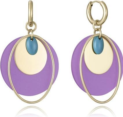 Viceroy Gold-plated hoop earrings 2 in 1 Chic 14150E01017